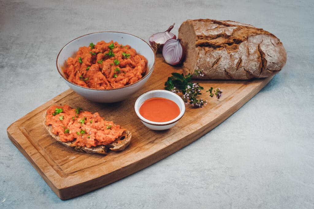 Hackfleisch-Gewürze: dieses Bild zeigt die Würzsauce für Metzger-Mett